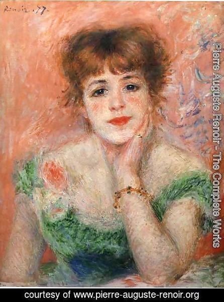 Pierre Auguste Renoir - Jeanne Samary in a Low-Necked Dress