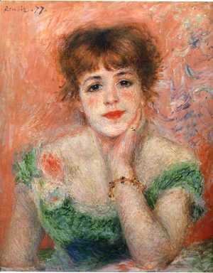 Pierre Auguste Renoir - Jeanne Samary in a Low-Necked Dress