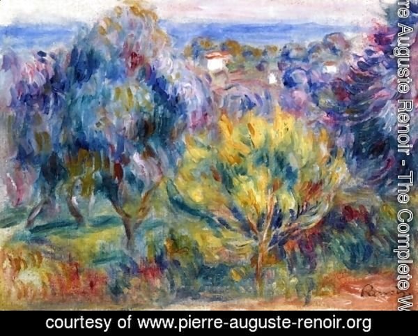 Pierre Auguste Renoir - Landscape with a View of the Sea