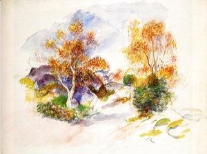 Pierre Auguste Renoir - Landscape with Trees 2
