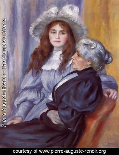 Pierre Auguste Renoir - Berthe Morisot and Her Daughter Julie Manet
