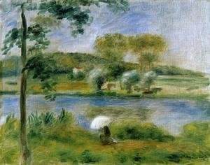Pierre Auguste Renoir - Landscape: Banks of the River