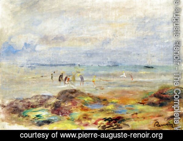 Pierre Auguste Renoir - Rocks with Shrimp Fishermen
