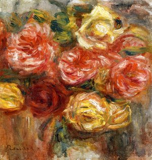 Pierre Auguste Renoir - Bouquet of Roses in a Vase
