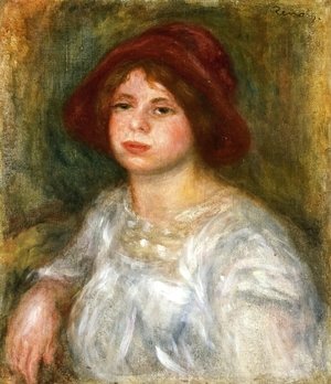 Pierre Auguste Renoir - Girl in a Red Hat