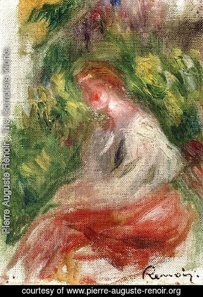 Pierre Auguste Renoir - Young Woman, Seated