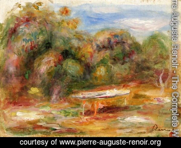 Pierre Auguste Renoir - In the Garden at Collettes in Cagnes