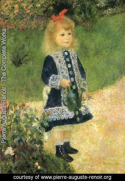 Pierre Auguste Renoir - A Girl with a Watering Can