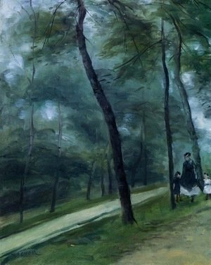 Pierre Auguste Renoir - A Walk in the Woods (Madame Lecoeur and Her Children)