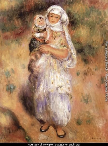 Algerian woman with a child
