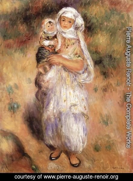 Pierre Auguste Renoir - Algerian woman with a child