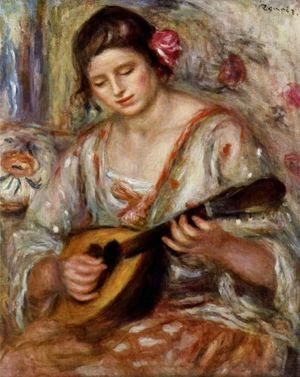 Pierre Auguste Renoir - Girl with a Mandolin