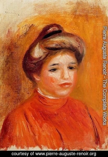 Pierre Auguste Renoir - Head of a Woman 3