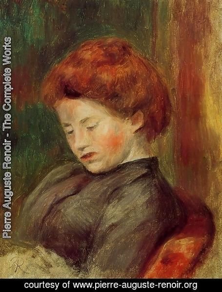 Pierre Auguste Renoir - Head of a Woman 5