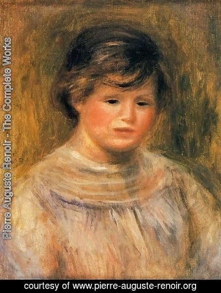 Pierre Auguste Renoir - Head of a Woman 6