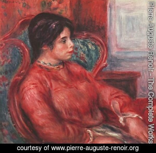 Pierre Auguste Renoir - Woman in armchair