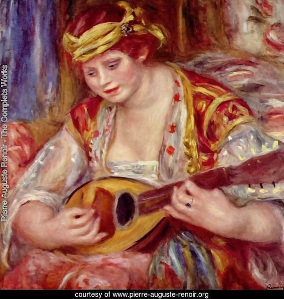 Woman with a mandolin