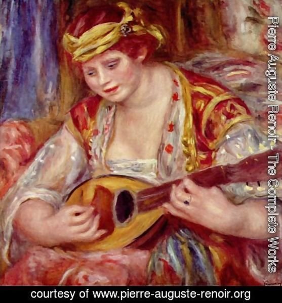 Pierre Auguste Renoir - Woman with a mandolin