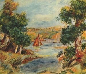 Pierre Auguste Renoir - Sailing boats at Cagnes