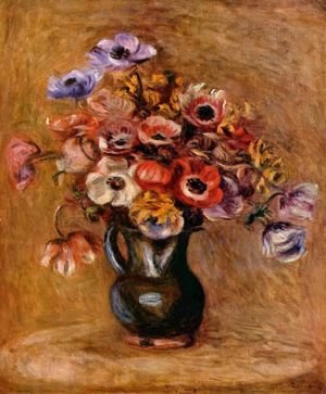 Pierre Auguste Renoir - Still life with flowers