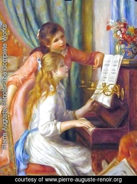 Pierre Auguste Renoir - Two Young Girls at the Piano