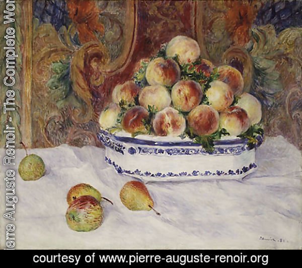 Pierre Auguste Renoir - Still Life with Peaches 1881