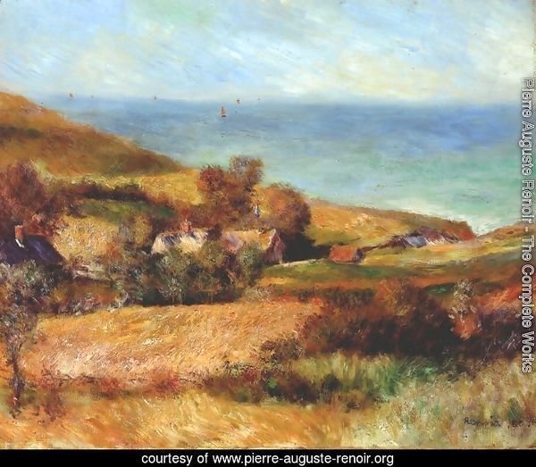 View of the Seacoast near Wargemont in Normandy 1880