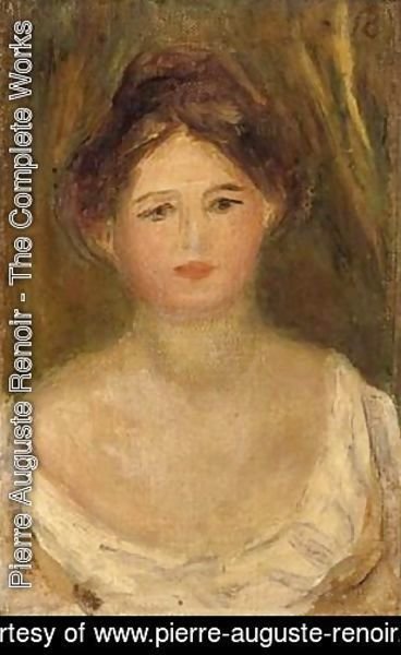 Pierre Auguste Renoir - Portrait De Femme Au Chignon