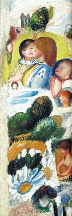 Pierre Auguste Renoir - Etude De Personnages, Paysage Et Fleurs