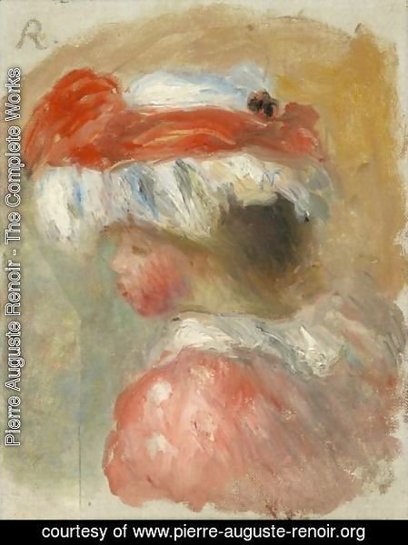 Pierre Auguste Renoir - Jeune Fille A La Charlotte