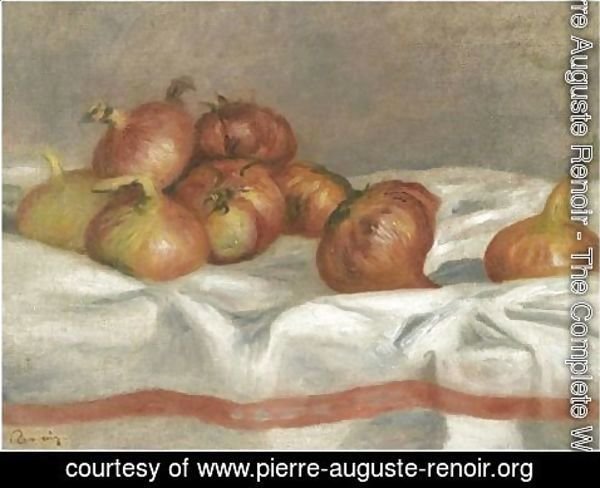 Pierre Auguste Renoir - Nature Morte Aux Oignons Et Tomates