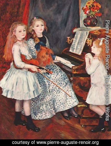 Pierre Auguste Renoir - Portrait of the daughter of Catulle Mendes at the Piano