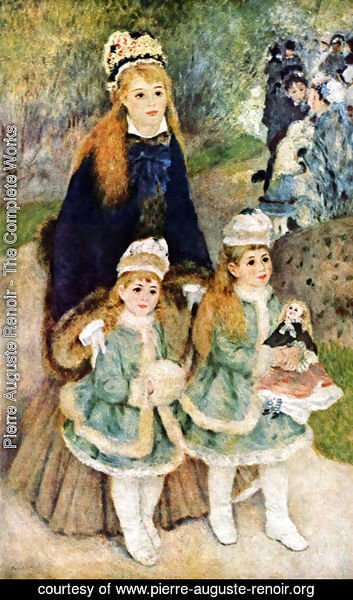 Pierre Auguste Renoir - Mother Strolling with her Children