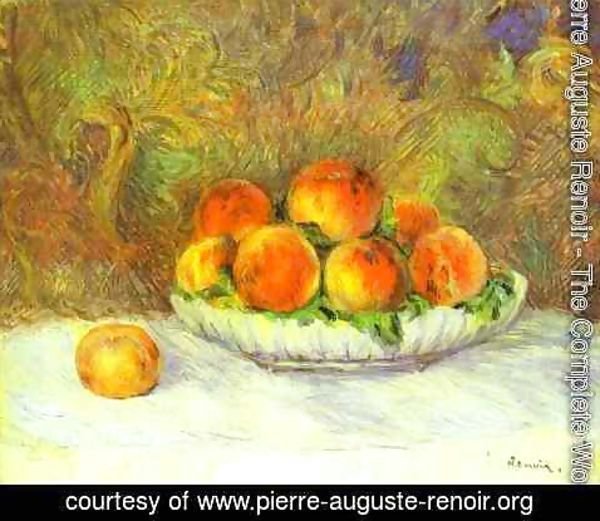 Pierre Auguste Renoir - Still Life with Peaches 2