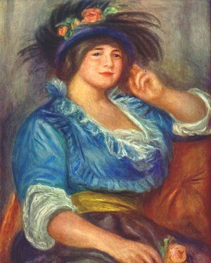 Pierre Auguste Renoir - Young woman with a rose in her hat
