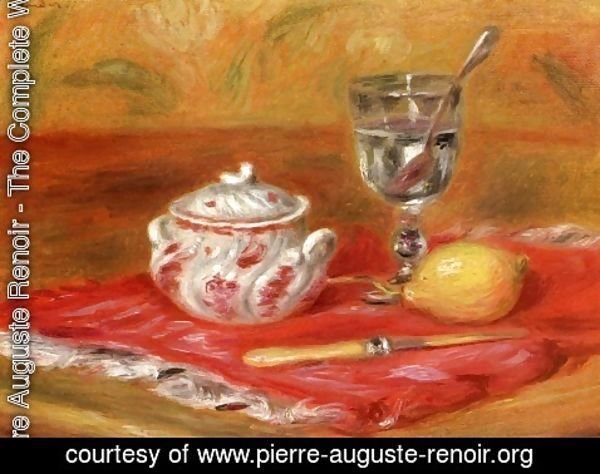 Pierre Auguste Renoir - Still LIfe with Glass and Lemon