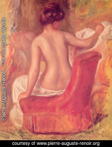 Pierre Auguste Renoir - Nude in a Chair