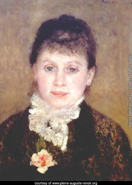 Woman with a white jabot