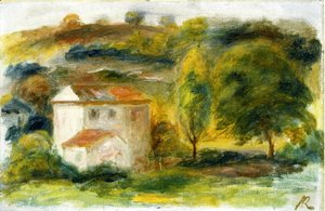Pierre Auguste Renoir - Landscape with White House 2