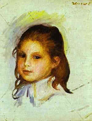 Pierre Auguste Renoir - Girl with Brown Hair