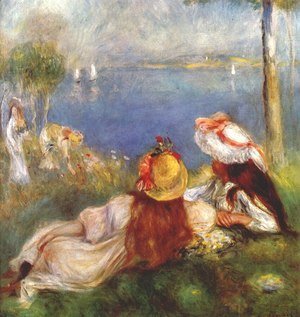 Pierre Auguste Renoir - Girls on the seashore