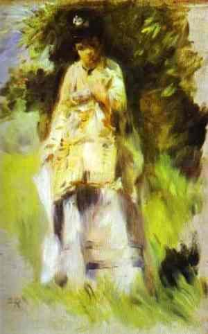 Pierre Auguste Renoir - Woman Standing by a Tree