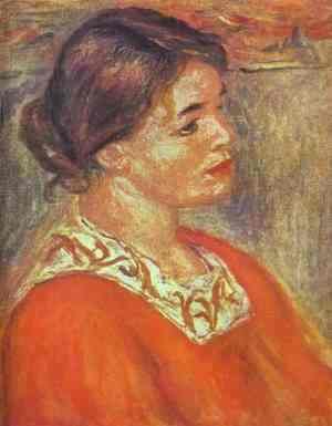 Pierre Auguste Renoir - Woman in a Red Blouse 2