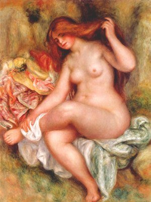 Pierre Auguste Renoir - A Seating Bather