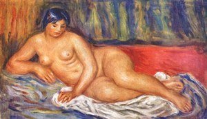 Pierre Auguste Renoir - Nude girl reclining