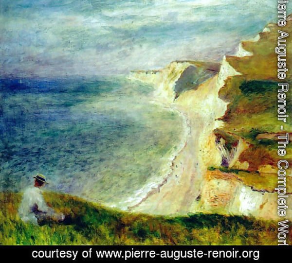 Pierre Auguste Renoir - Cliffs on the Coast Near Pourville