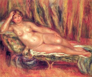 Pierre Auguste Renoir - Nude on a Couch