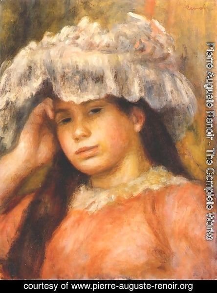 Pierre Auguste Renoir - Young Woman Wearing a Hat 2