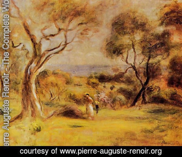 Pierre Auguste Renoir - A Walk By The Sea