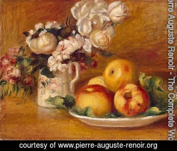 Pierre Auguste Renoir - Apples And Flowers